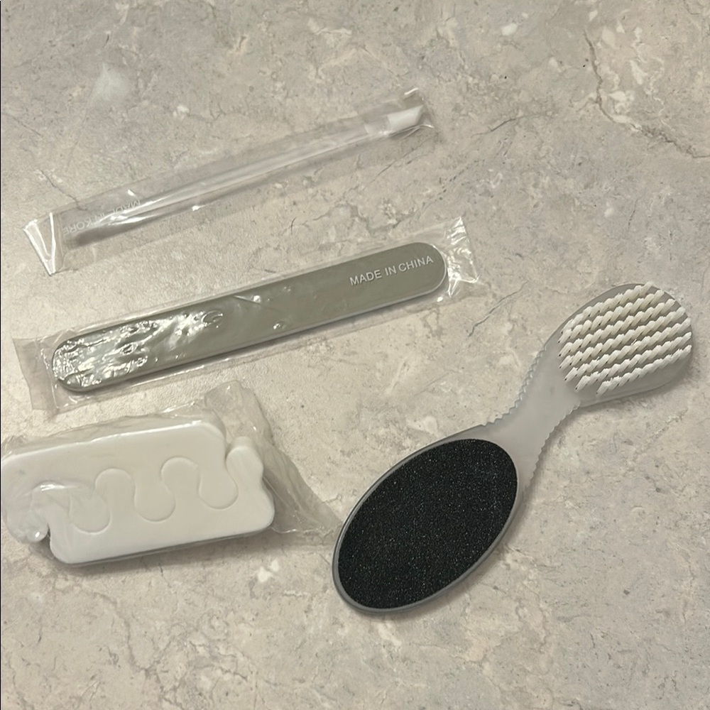 Pedicure Tool Set with Foot File and Toe Separator